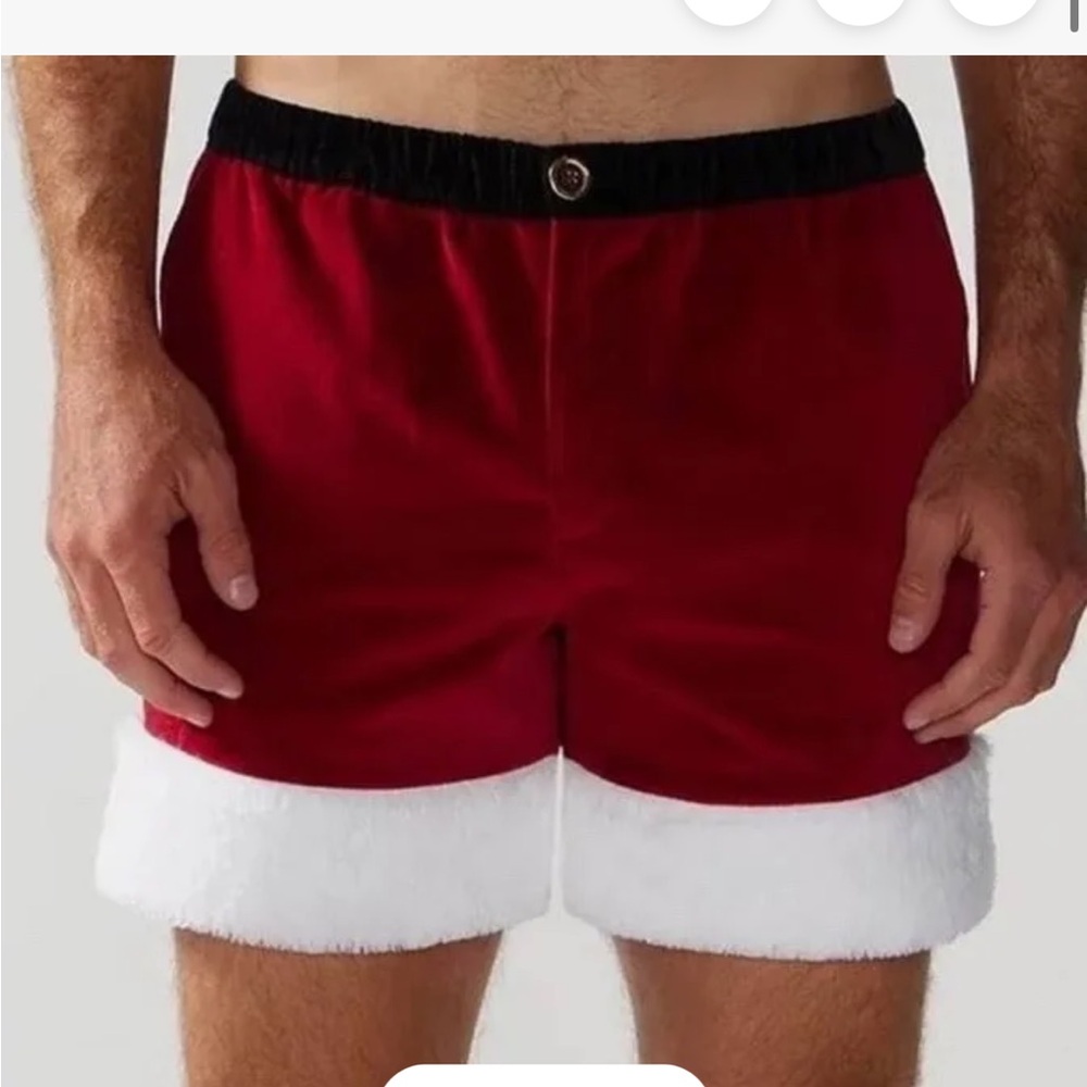 Chubbies Santa Shorts Velvet Small